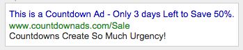 Adwords countdown ads 1